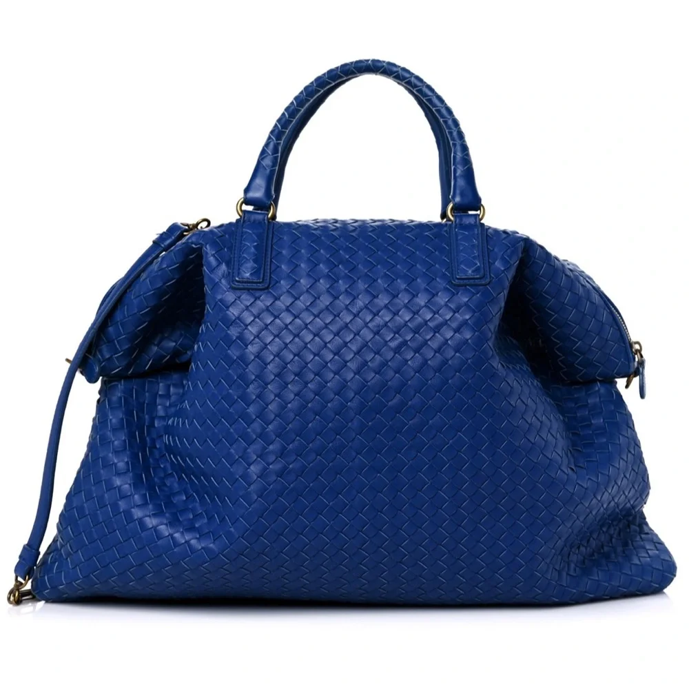 Bottega veneta Intrecciato convertible tote in cobalt blue - Picture 1 of 10